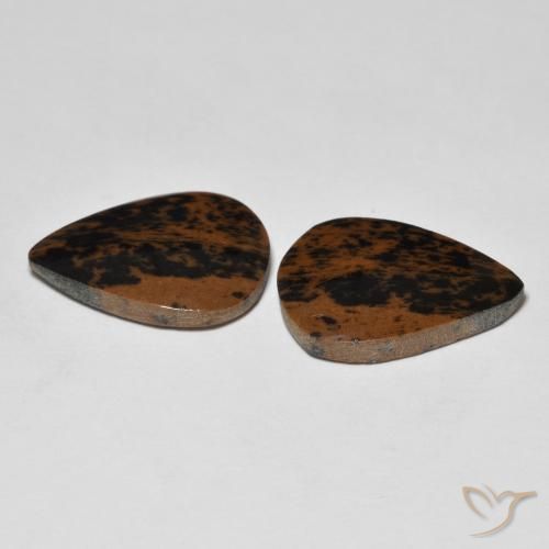 Gemas de Jaspe Multicolor natural de 11.62 ct, En forma de pera, Opaco