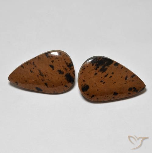 17.01ctw Natural Multicolor Jaspe, En forma de pera, Opaco