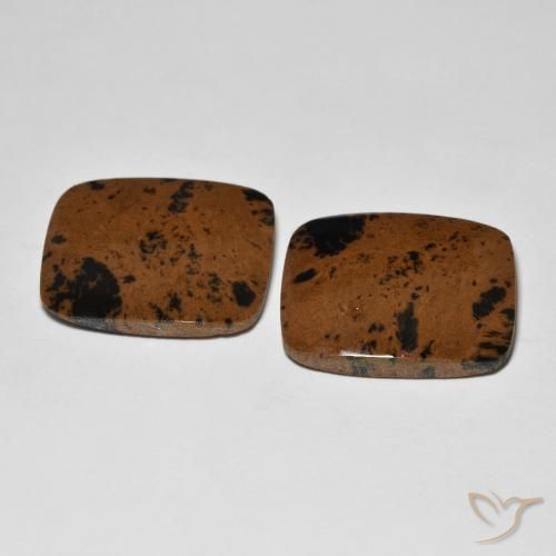 Gemas de Jaspe Multicolor natural de 23.67 ct, Forma Cojín, Opaco