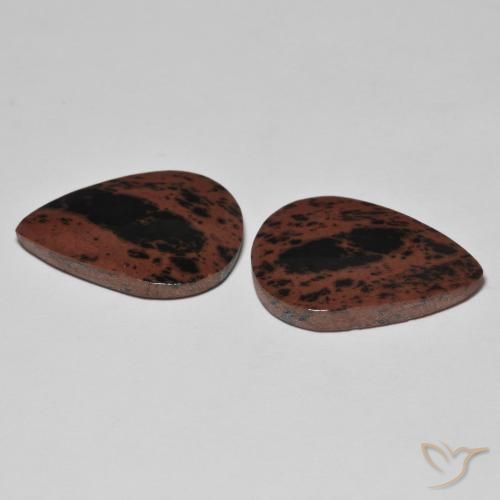 Gemas de Jaspe Multicolor natural de 17.35 ct, En forma de pera, Opaco