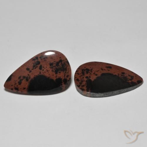 Gemas de Jaspe Multicolor natural de 21.02 ct, En forma de pera, Opaco
