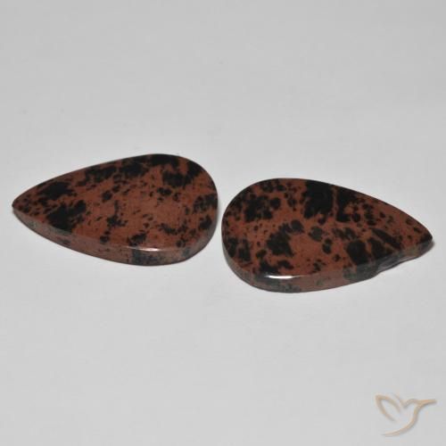 Gemas de Jaspe Multicolor natural de 26.08 ct, En forma de pera, Opaco
