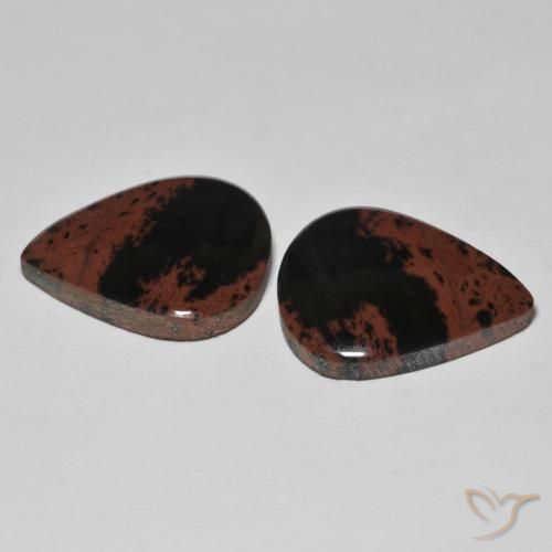 Gemas de Jaspe Multicolor natural de 19.97 ct, En forma de pera, Opaco