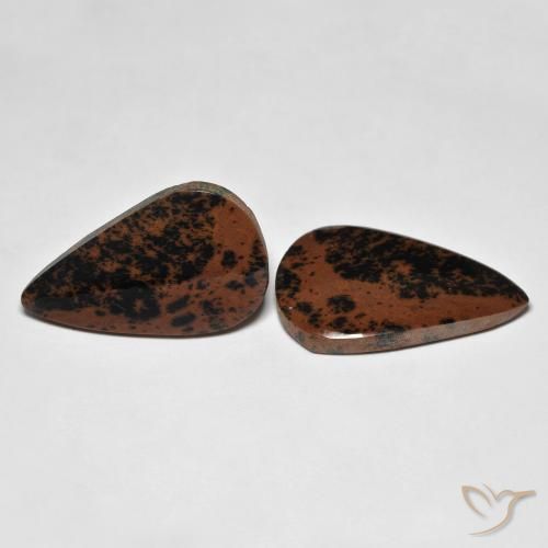 Gemas de Jaspe Multicolor natural de 23.22 ct, En forma de pera, Opaco