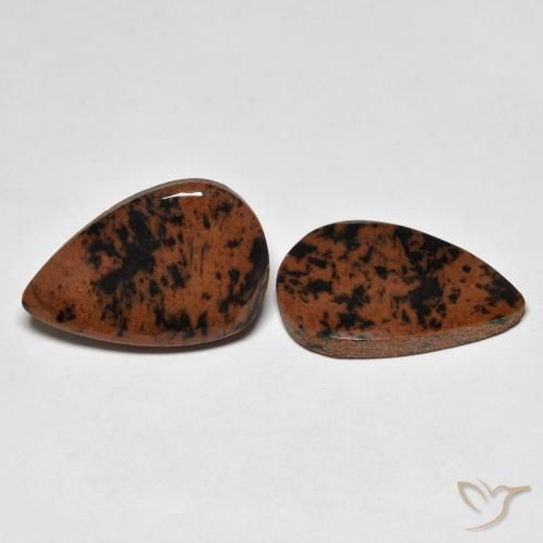 Gemas de Jaspe Multicolor natural de 13.54 ct, En forma de pera, Opaco