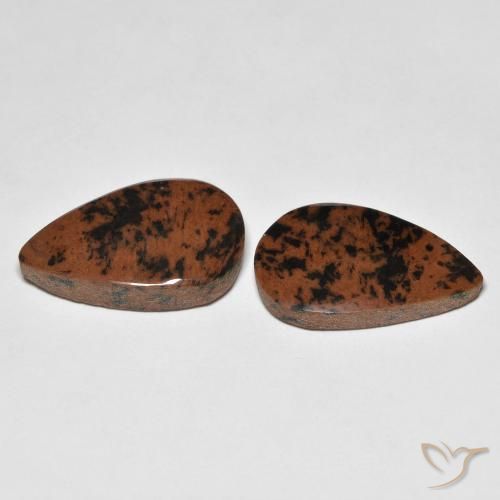 Gemas de Jaspe Multicolor natural de 13.54 ct, En forma de pera, Opaco