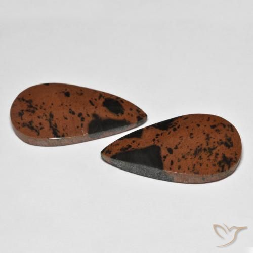 Gemas de Jaspe Multicolor natural de 22.70 ct, En forma de pera, Opaco