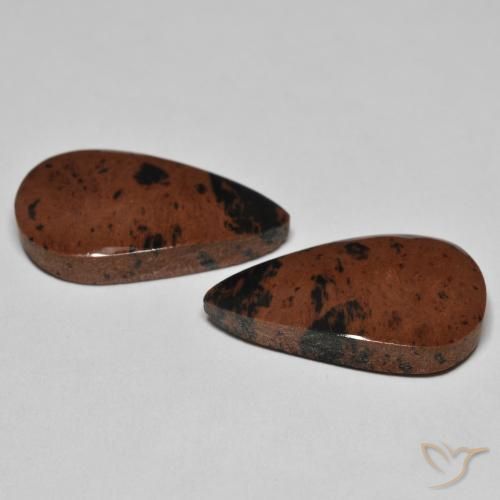 Gemas de Jaspe Multicolor natural de 15.86 ct, En forma de pera, Opaco