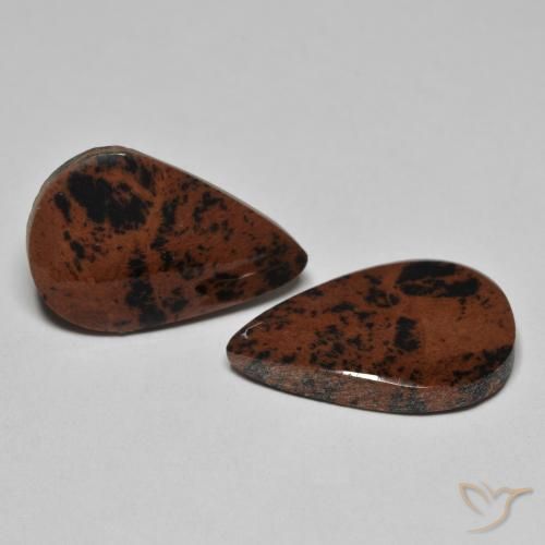 Gemas de Jaspe Multicolor natural de 15.36 ct, En forma de pera, Opaco