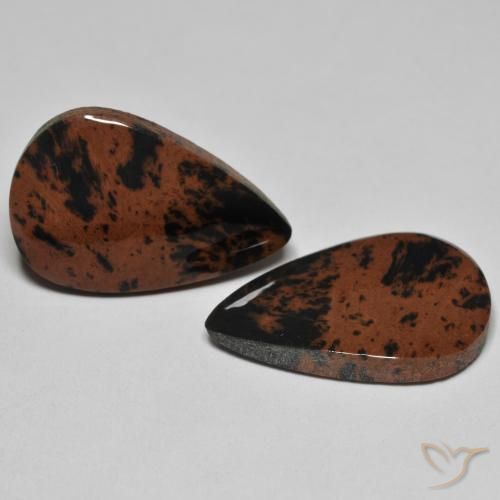 Gemas de Jaspe Multicolor natural de 19.54 ct, En forma de pera, Opaco