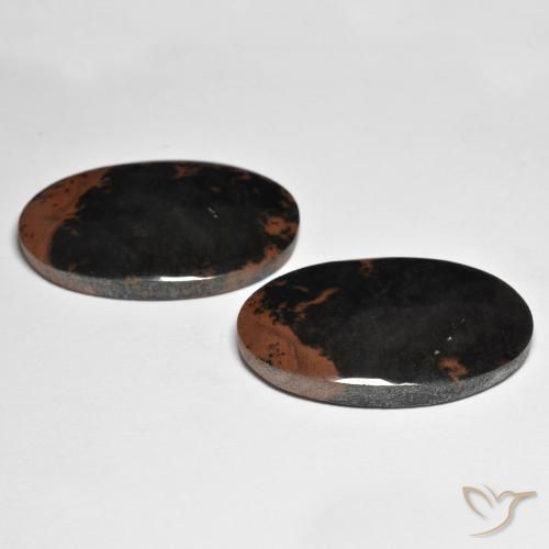 Gemas de Jaspe Multicolor natural de 32.30 ct, Ovalada, Opaco