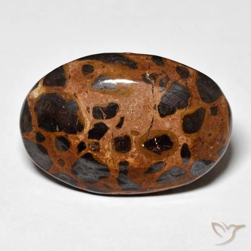 21.84ct Natural Multicolor Jaspe, Ovalada, Opaco
