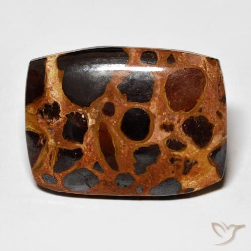 18.87ct Natural Multicolor Jaspe, Forma Cojín, Opaco