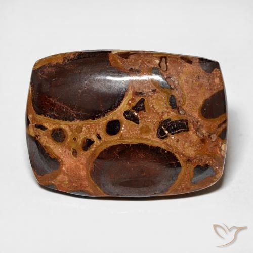 17.46ct Natural Multicolor Jaspe, Forma Cojín, Opaco