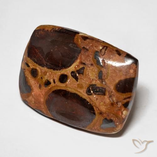 Jaspe Multicolor natural de 17.46 ct, Forma Cojín, Opaco