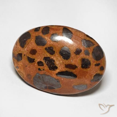 Jaspe Multicolor natural de 17.25 ct, Ovalada, Opaco