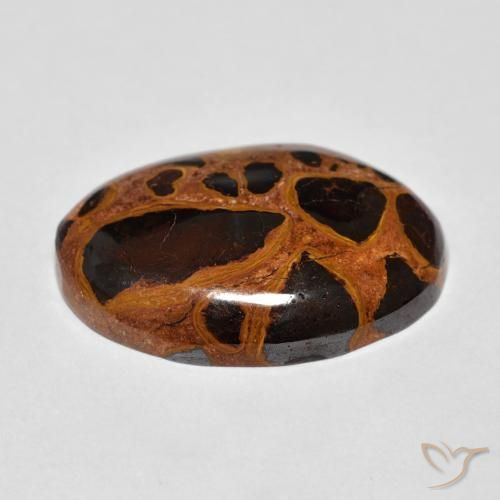 Jaspe Multicolor natural de 17.26 ct, Ovalada, Opaco