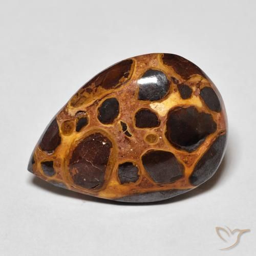 11.12ct Natural Multicolor Jaspe, En forma de pera, Opaco