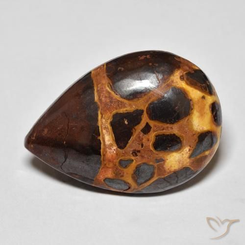 17.96ct Natural Multicolor Jaspe, En forma de pera, Opaco