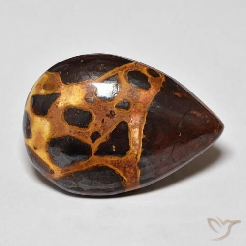Jaspe Multicolor natural de 17.96 ct, En forma de pera, Opaco