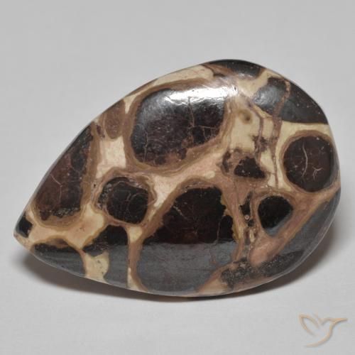 18.58ct Natural Multicolor Jaspe, En forma de pera, Opaco