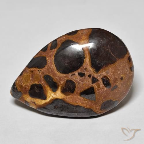20.87ct Natural Multicolor Jaspe, En forma de pera, Opaco