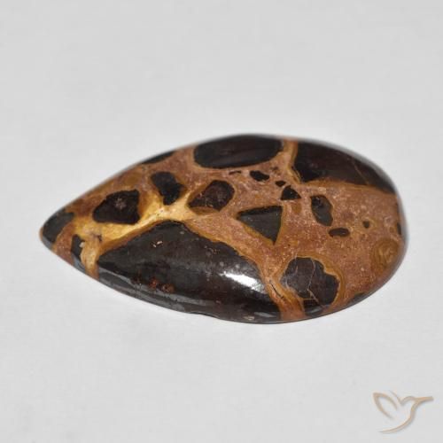 Jaspe Multicolor natural de 20.87 ct, En forma de pera, Opaco