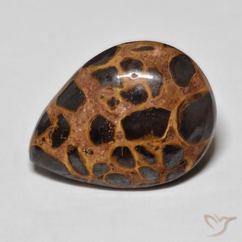 13.93ct Natural Multicolor Jaspe, En forma de pera, Opaco