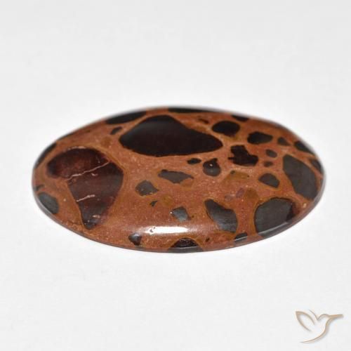 Jaspe Multicolor natural de 28.07 ct, Ovalada, Opaco