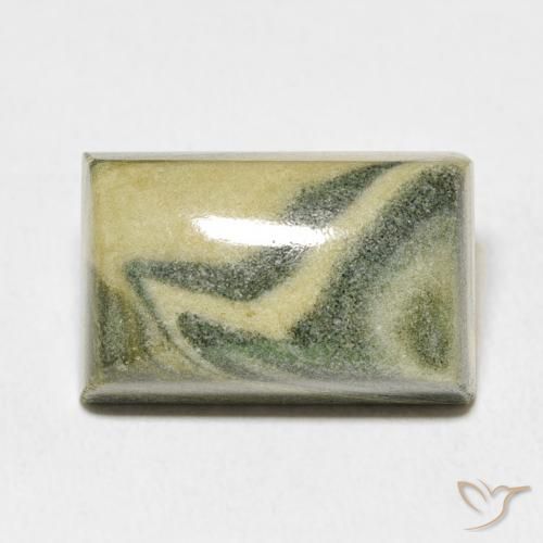 19.93ct Natural Multicolor Jaspe, Corte Baguette, Opaco