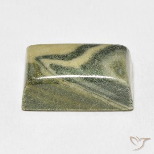 Jaspe Multicolor natural de 19.93 ct, Corte Baguette, Opaco
