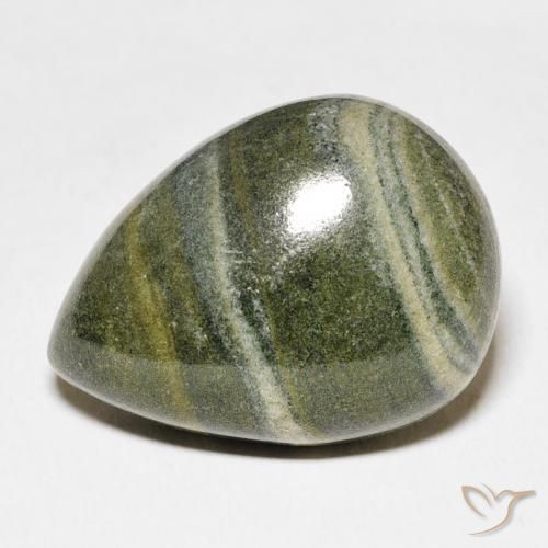 27.03ct Natural Multicolor Jaspe, En forma de pera, Opaco