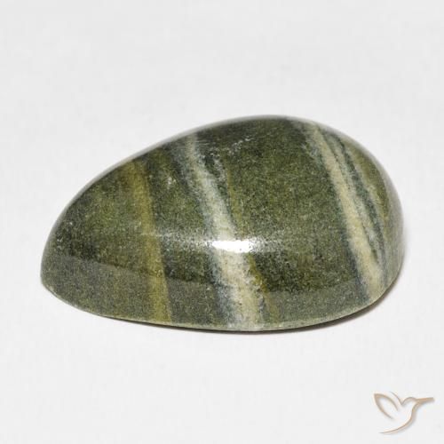 Jaspe Multicolor natural de 27.03 ct, En forma de pera, Opaco