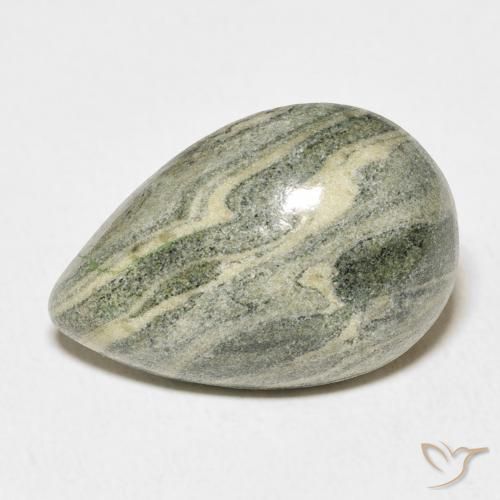 16.13ct Natural Multicolor Jaspe, En forma de pera, Opaco