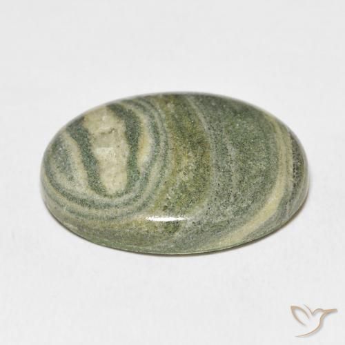 Jaspe Multicolor natural de 30.96 ct, Ovalada, Opaco
