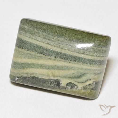 Jaspe Multicolor natural de 28.06 ct, Corte Baguette, Opaco