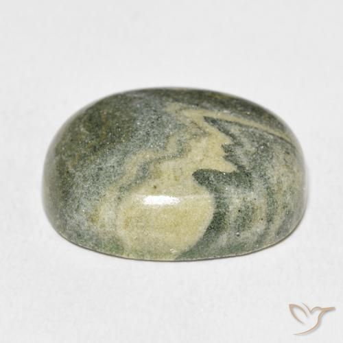 Jaspe Multicolor natural de 24.11 ct, Ovalada, Opaco