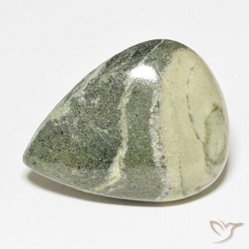 45.47ct Natural Multicolor Jaspe, En forma de pera, Opaco