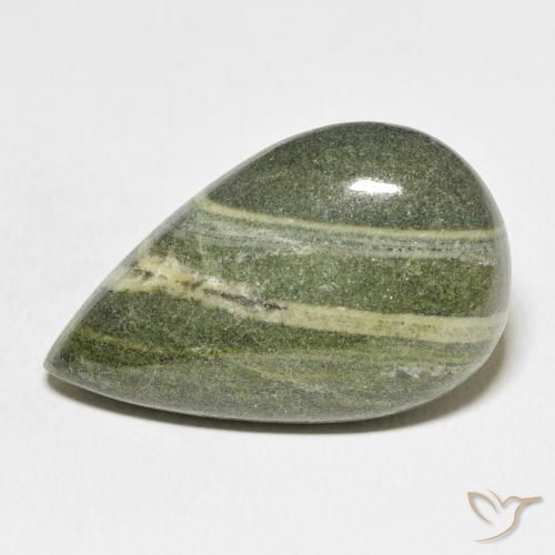 36.65ct Natural Multicolor Jaspe, En forma de pera, Opaco