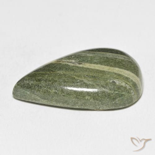 Jaspe Multicolor natural de 36.65 ct, En forma de pera, Opaco