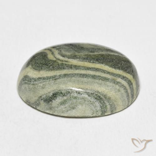 Jaspe Multicolor natural de 29.14 ct, Ovalada, Opaco