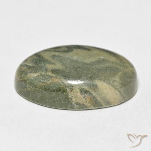 Jaspe Multicolor natural de 30.80 ct, Ovalada, Opaco
