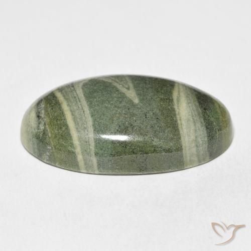 Jaspe Multicolor natural de 51.48 ct, Ovalada, Opaco