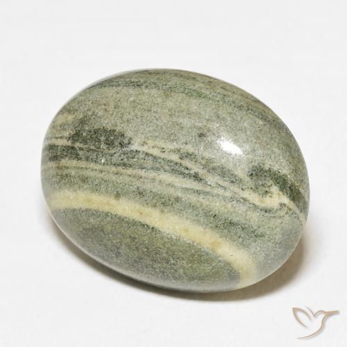 Jaspe Multicolor natural de 30.55 ct, Ovalada, Opaco