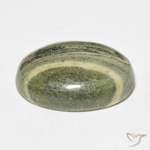 Jaspe Multicolor natural de 30.55 ct, Ovalada, Opaco