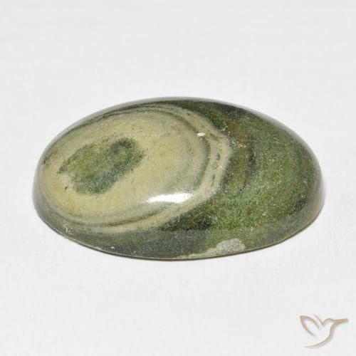 Jaspe Multicolor natural de 52.18 ct, Ovalada, Opaco