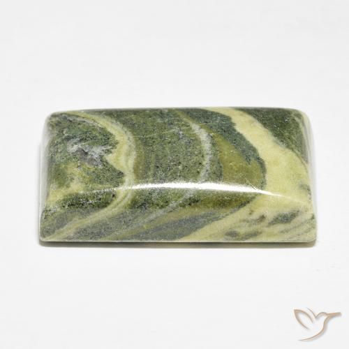 Jaspe Multicolor natural de 36.42 ct, Corte Baguette, Opaco