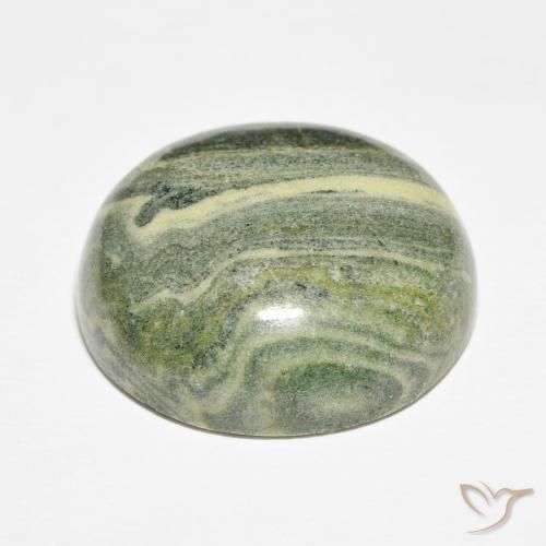 Jaspe Multicolor natural de 46.03 ct, Redondo, Opaco