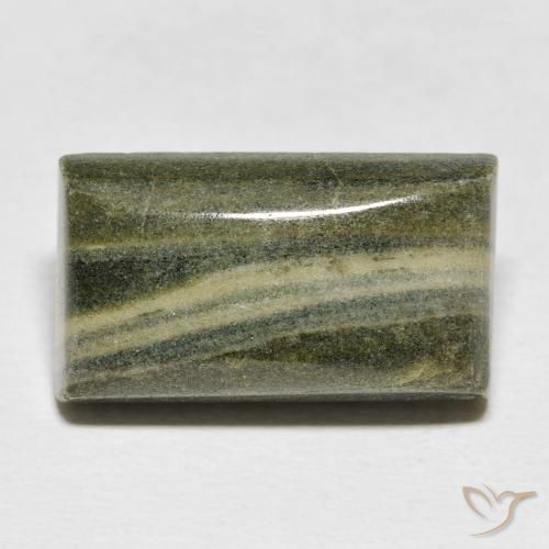 17.48ct Natural Multicolor Jaspe, Corte Baguette, Opaco