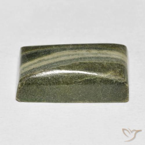 Jaspe Multicolor natural de 17.48 ct, Corte Baguette, Opaco